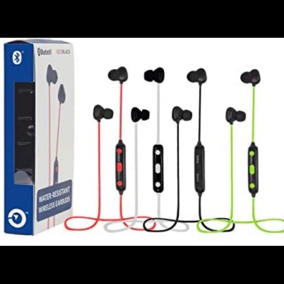 NWT Bluetooth Wireless, Earbuds in Red/Black - Picture 8 of 13